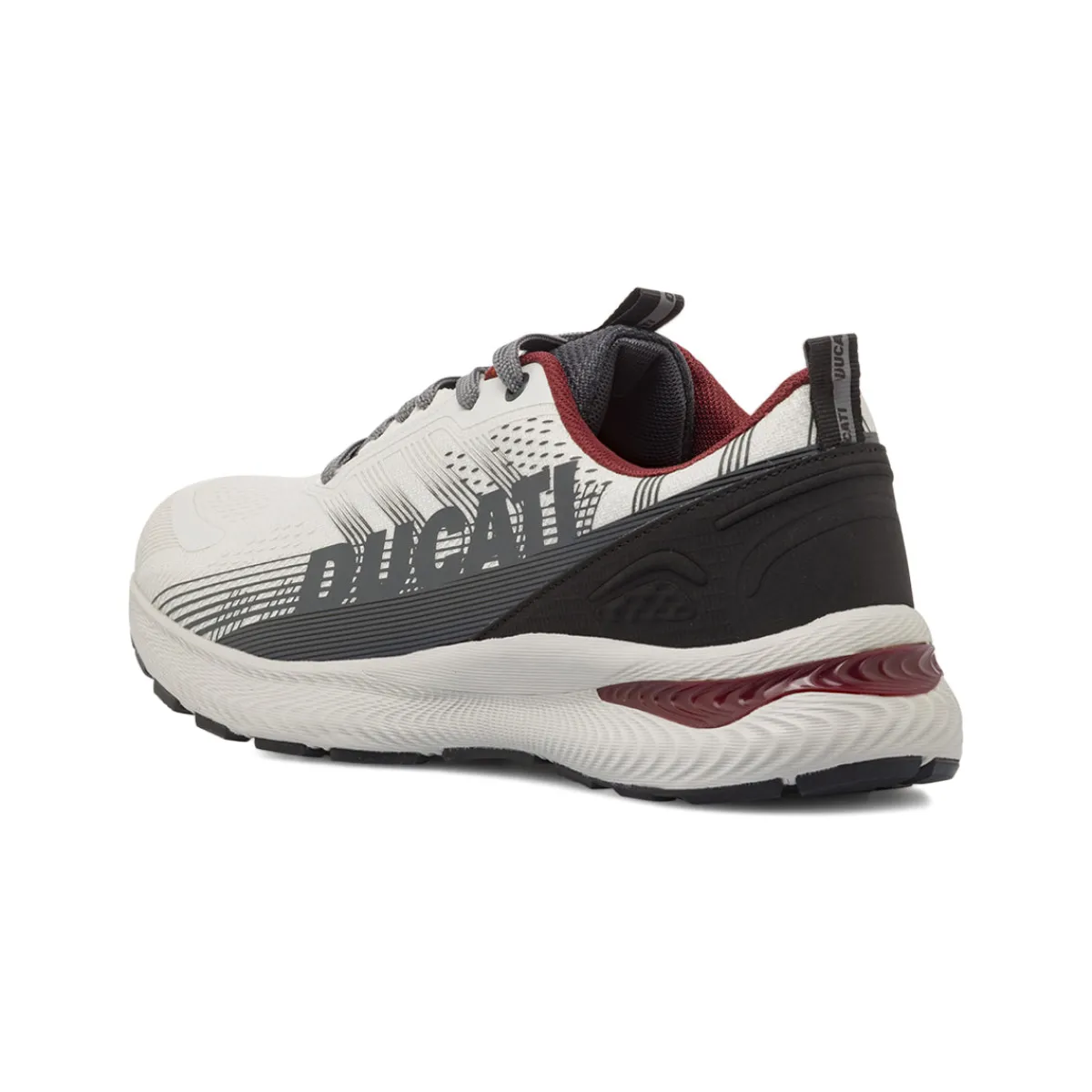 New Sneakers da Uomo Bianche con Dettagli Neri e Bordeaux Uomo Sneakers|Sneakers Sport Uomo