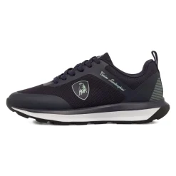Hot Sneakers da uomo blu con logo e dettagli grigi Uomo Sneakers Retro Running|Scarpe Da Palestra