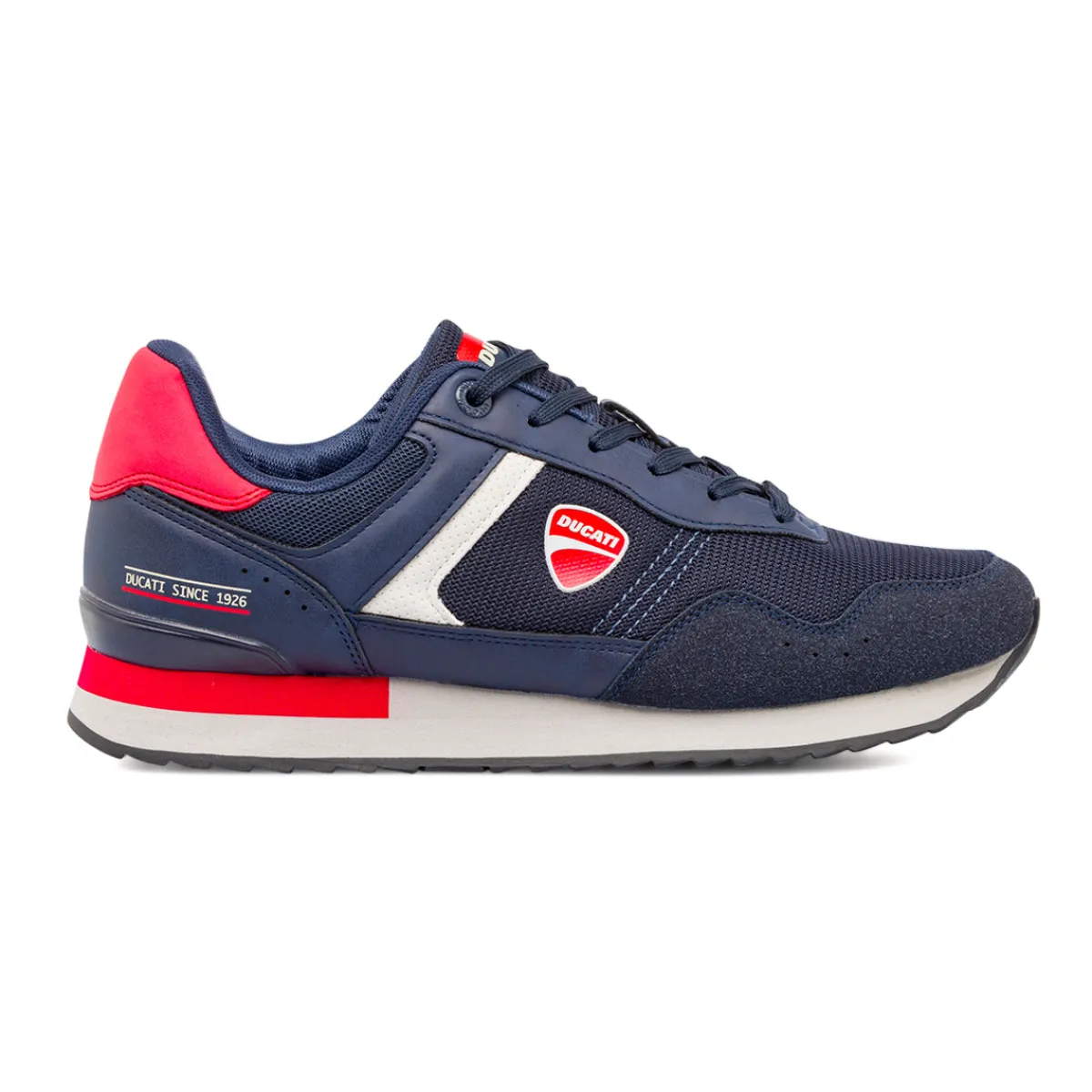 Discount Sneakers da uomo blu con dettagli rossi e bianchi Uomo Sneakers Retro Running|Sneakers