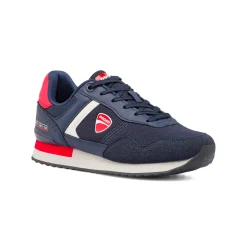 Discount Sneakers da uomo blu con dettagli rossi e bianchi Uomo Sneakers Retro Running|Sneakers