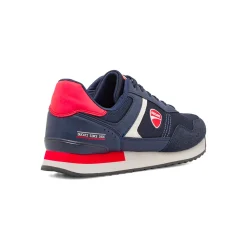 Discount Sneakers da uomo blu con dettagli rossi e bianchi Uomo Sneakers Retro Running|Sneakers