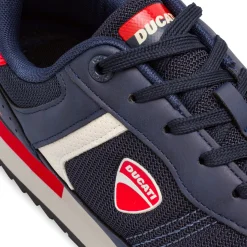 Discount Sneakers da uomo blu con dettagli rossi e bianchi Uomo Sneakers Retro Running|Sneakers