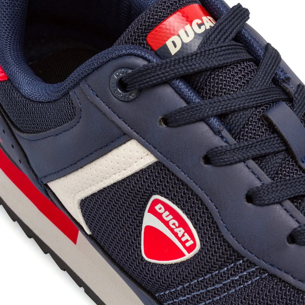 Discount Sneakers da uomo blu con dettagli rossi e bianchi Uomo Sneakers Retro Running|Sneakers