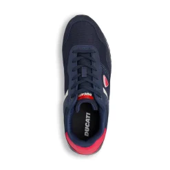 Discount Sneakers da uomo blu con dettagli rossi e bianchi Uomo Sneakers Retro Running|Sneakers