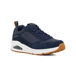 Clearance Sneakers da uomo blu navy in pelle con ammortizzazione ad aria Uno Uomo Sneakers|Sneakers Sport Uomo