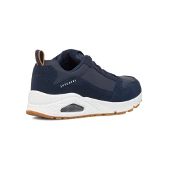 Clearance Sneakers da uomo blu navy in pelle con ammortizzazione ad aria Uno Uomo Sneakers|Sneakers Sport Uomo