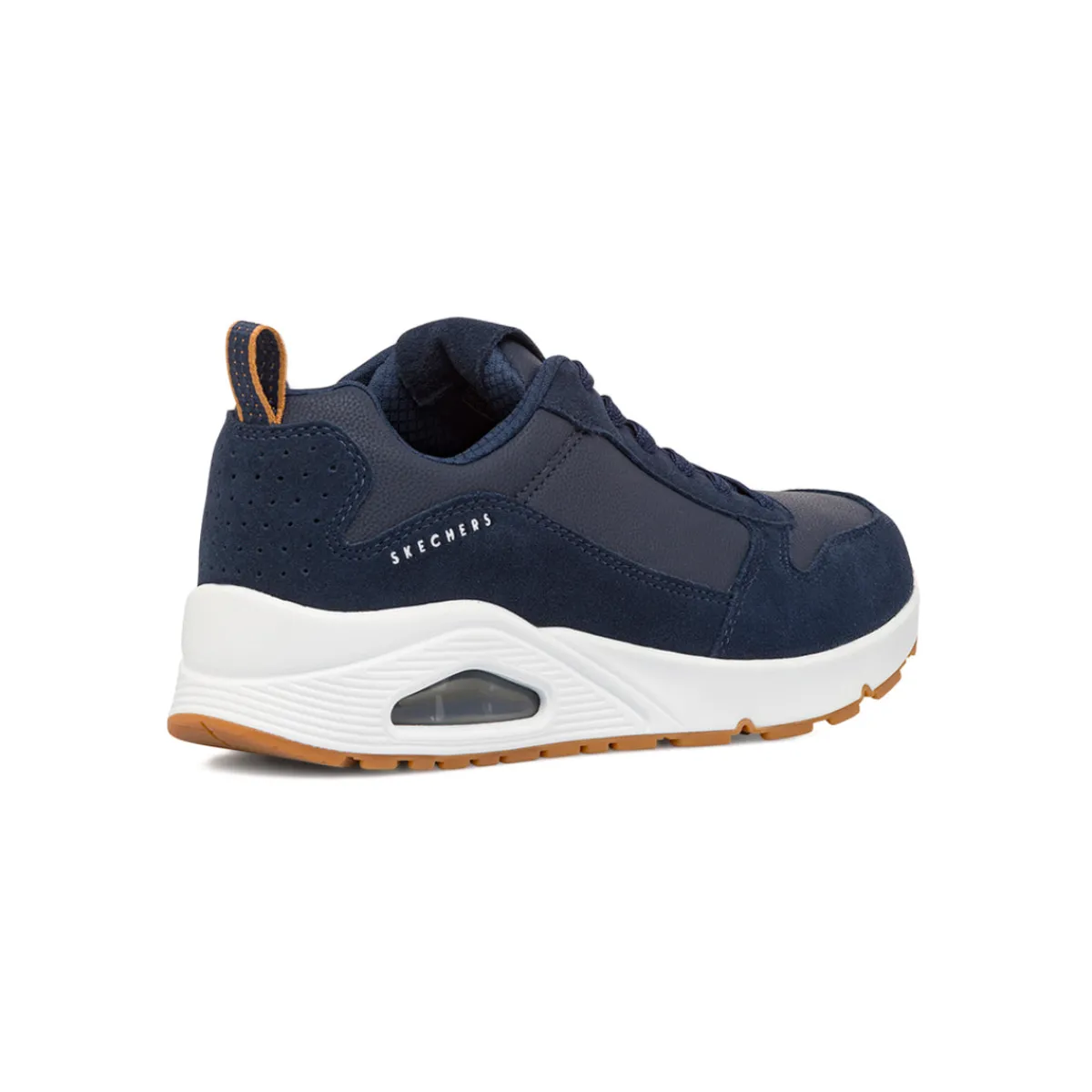 Clearance Sneakers da uomo blu navy in pelle con ammortizzazione ad aria Uno Uomo Sneakers|Sneakers Sport Uomo