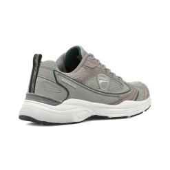 Clearance Sneakers da Uomo Grigie con Inserti in contrasto verdi Uomo Sneakers|Scarpe Sportive