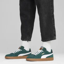 Outlet Sneakers da uomo in pelle verde scuro con logo Smash 3.0 Uomo Sneakers Sport Uomo|Scarpe Sportive