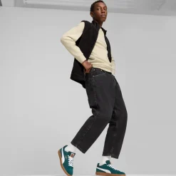 Outlet Sneakers da uomo in pelle verde scuro con logo Smash 3.0 Uomo Sneakers Sport Uomo|Scarpe Sportive