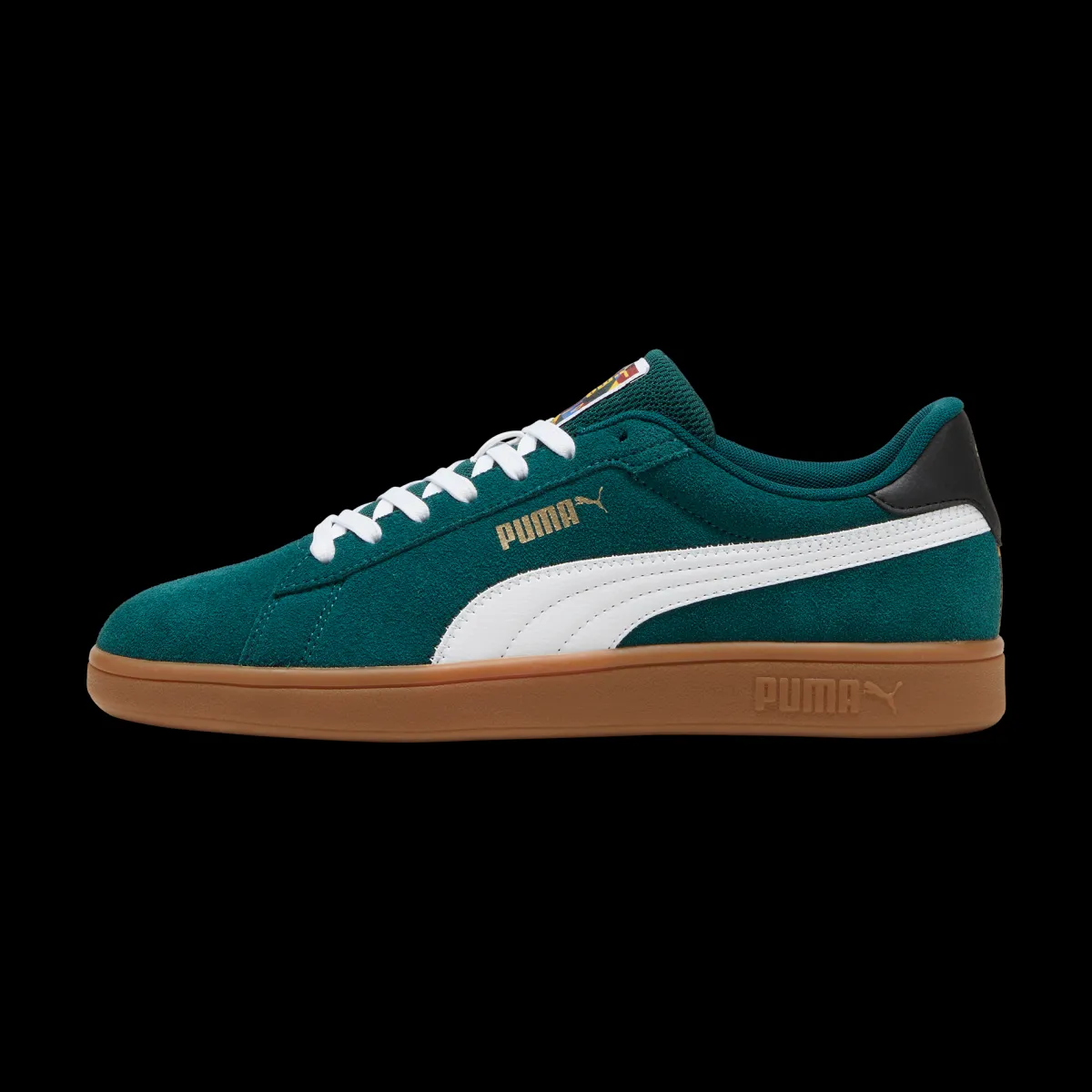 Outlet Sneakers da uomo in pelle verde scuro con logo Smash 3.0 Uomo Sneakers Sport Uomo|Scarpe Sportive