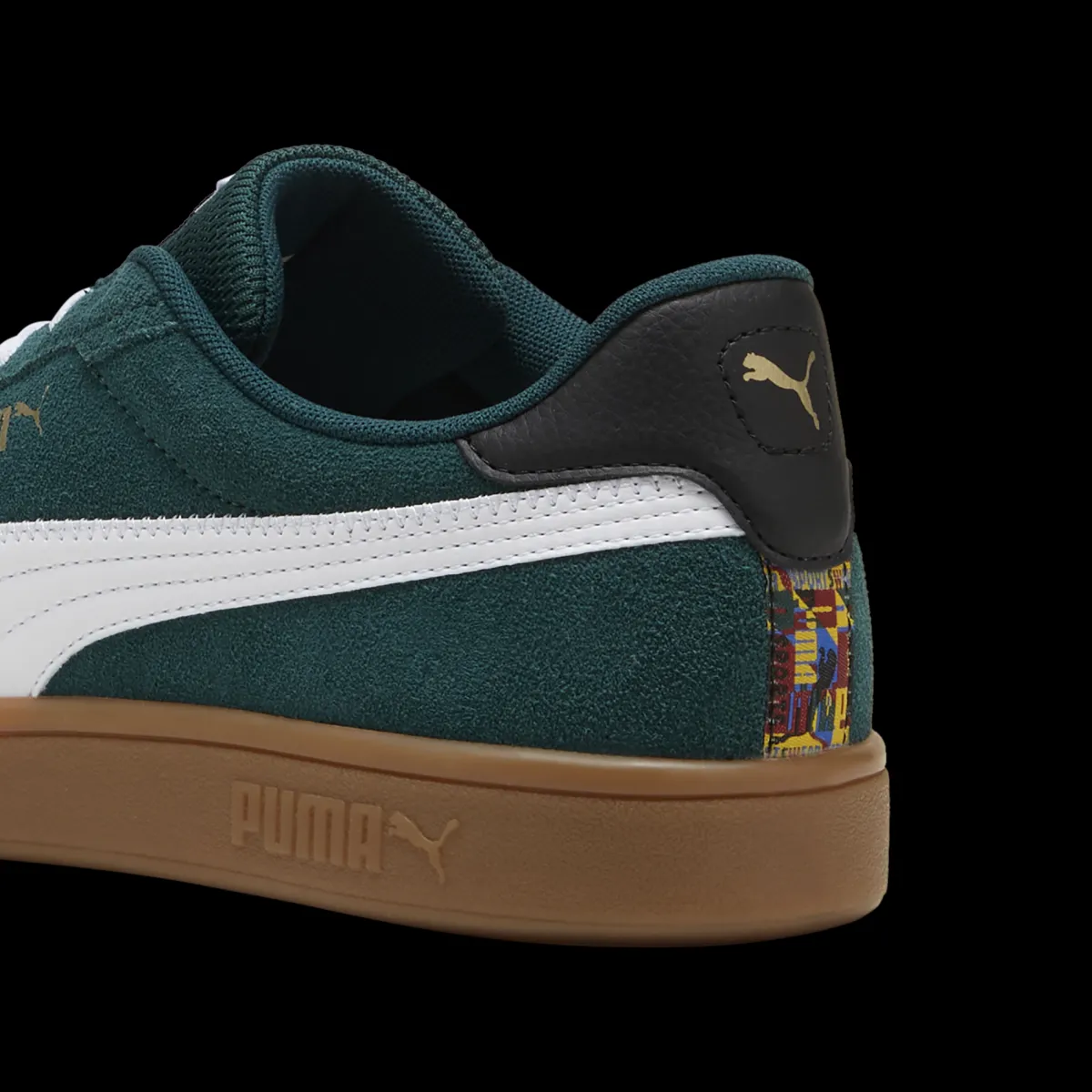 Outlet Sneakers da uomo in pelle verde scuro con logo Smash 3.0 Uomo Sneakers Sport Uomo|Scarpe Sportive