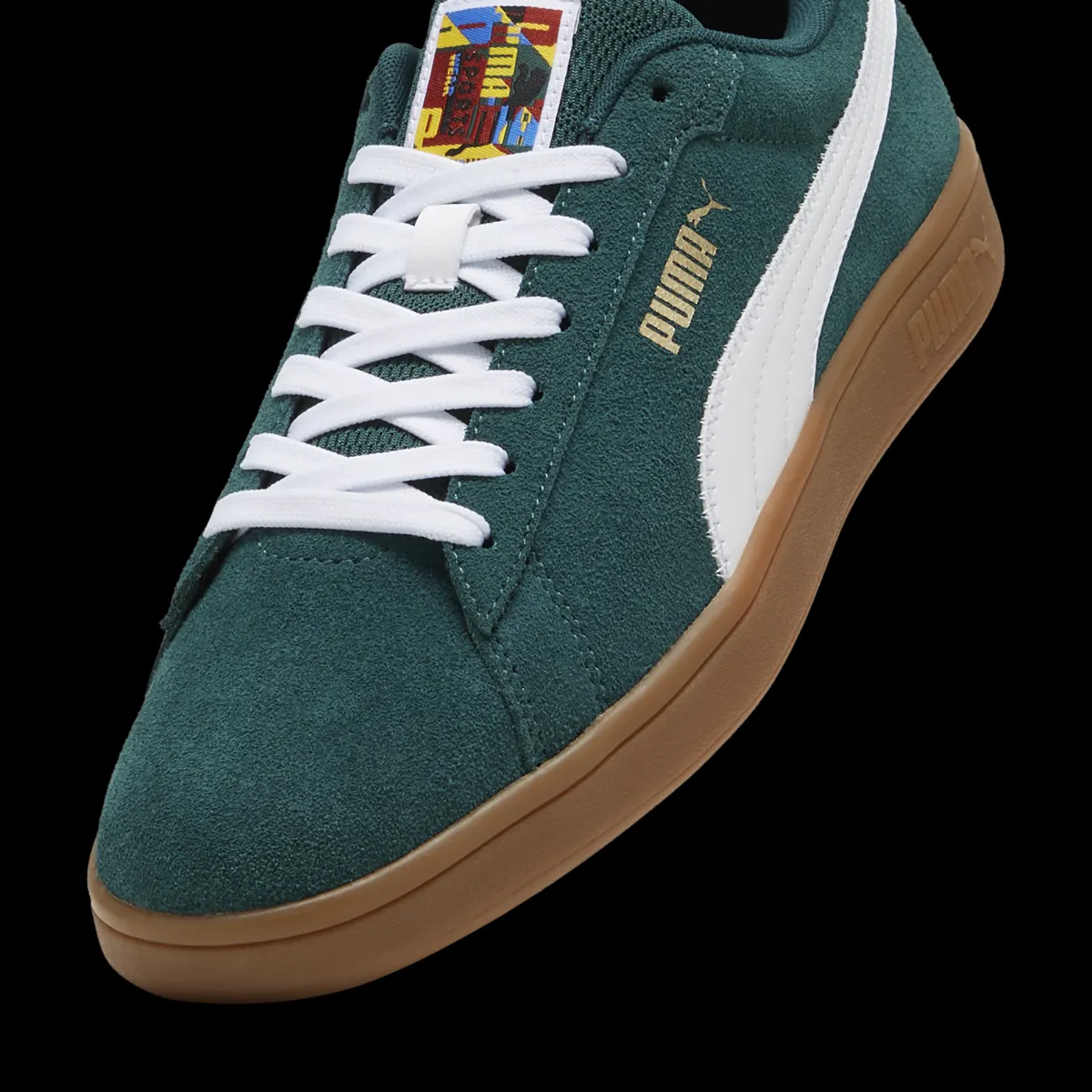 Outlet Sneakers da uomo in pelle verde scuro con logo Smash 3.0 Uomo Sneakers Sport Uomo|Scarpe Sportive