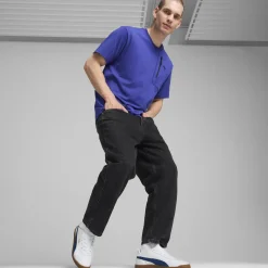 Hot Sneakers da uomo in pelle bianche e blu Club 5v5 Uomo Sneakers Sport Uomo|Scarpe Sportive