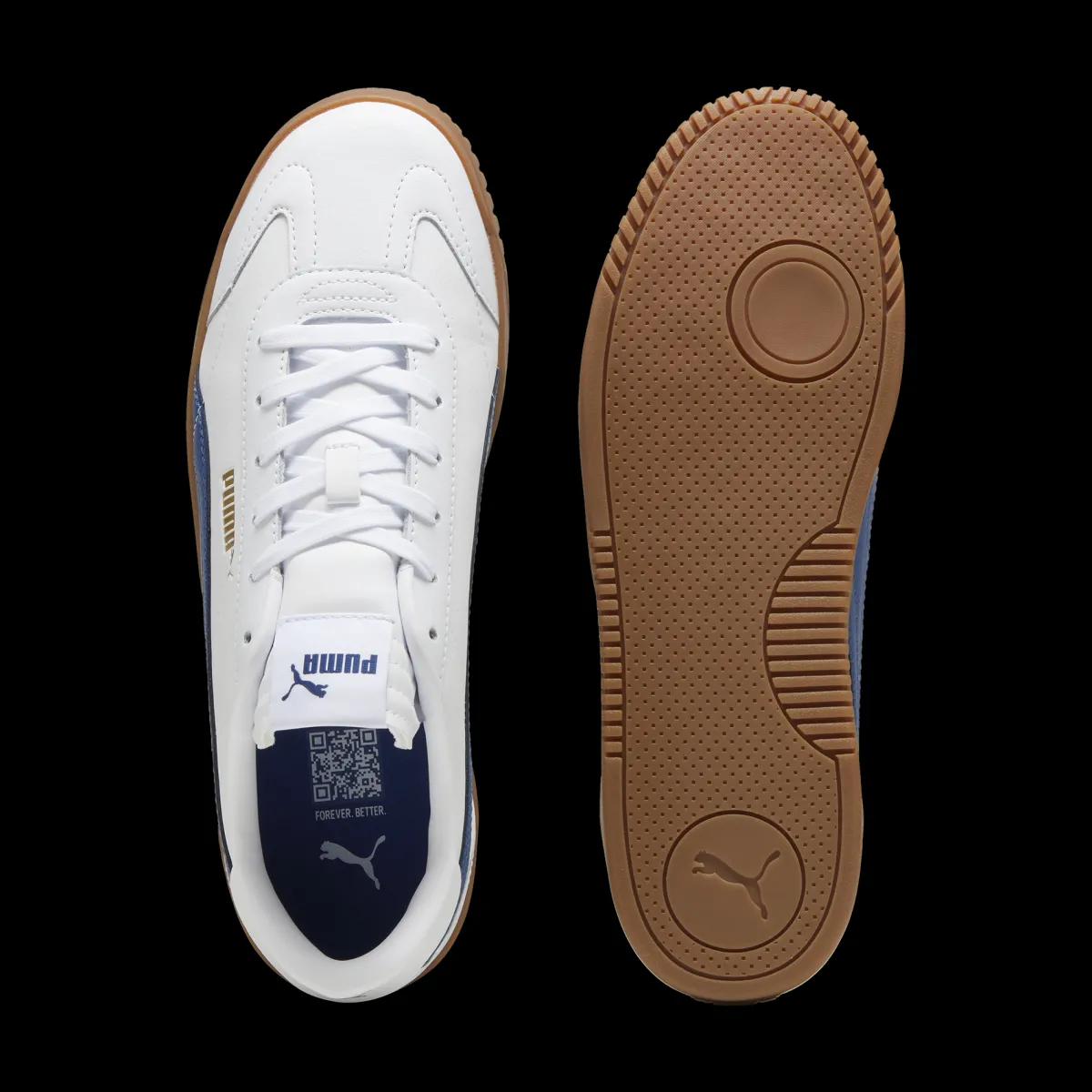 Hot Sneakers da uomo in pelle bianche e blu Club 5v5 Uomo Sneakers Sport Uomo|Scarpe Sportive