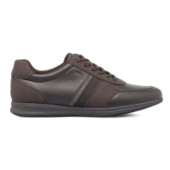 Outlet Sneakers da uomo marroni con suola traspirante e impermeabile Uomo Look Marrone Uomo 👞|Sneakers Uomo