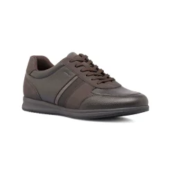 Outlet Sneakers da uomo marroni con suola traspirante e impermeabile Uomo Look Marrone Uomo 👞|Sneakers Uomo