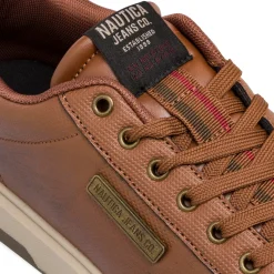 Clearance Sneakers da uomo marroni con logo Uomo Look Marrone Uomo 👞|Sneakers Uomo