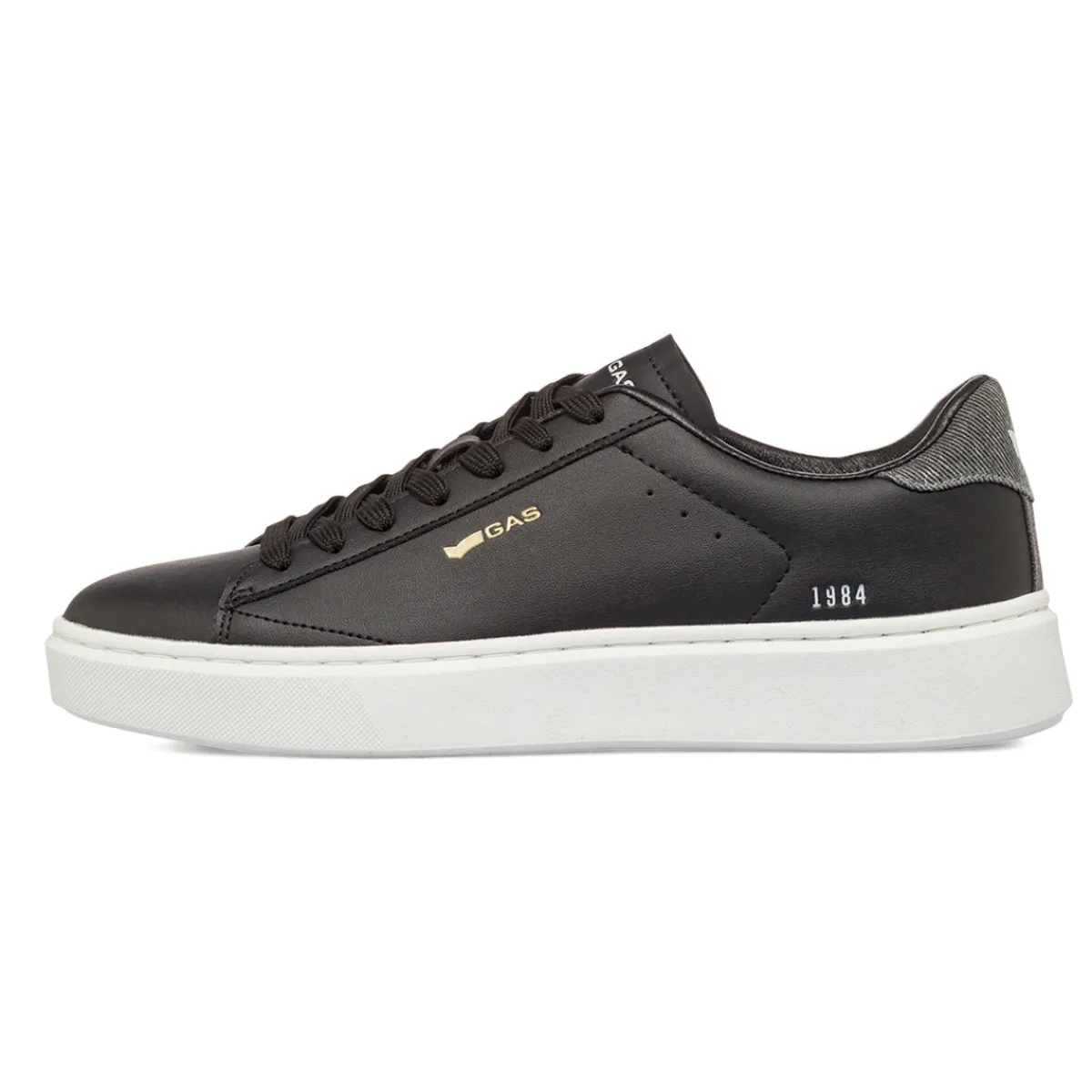 Discount Sneakers da Uomo Nere con Suola Bianca Uomo Sneakers Uomo