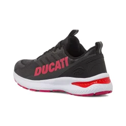 Clearance Sneakers da Uomo Nere con Maxi Logo Rosso e Suola Sportiva Uomo Sneakers|Scarpe Sportive