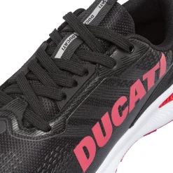 Clearance Sneakers da Uomo Nere con Maxi Logo Rosso e Suola Sportiva Uomo Sneakers|Scarpe Sportive