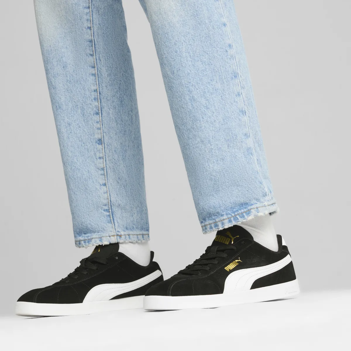 Discount Sneakers da uomo nere in pelle effetto scamosciato Club II Uomo Sneakers Sport Uomo|Scarpe Sportive