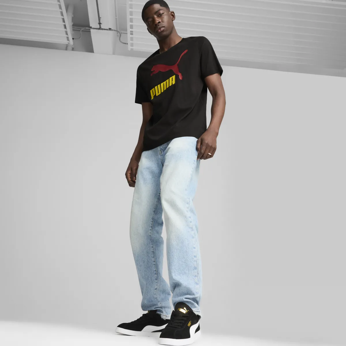 Discount Sneakers da uomo nere in pelle effetto scamosciato Club II Uomo Sneakers Sport Uomo|Scarpe Sportive