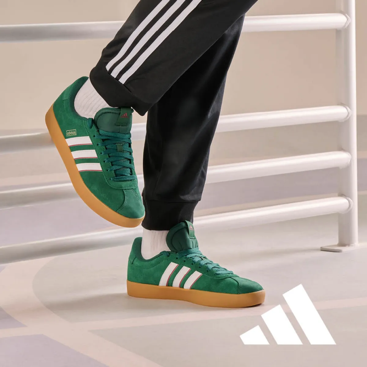 Best Sneakers da uomo verde scuro in pelle con logo VL Court 3.0 Uomo Sneakers Sport Uomo|Scarpe Sportive