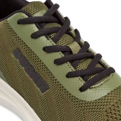 Sneakers da Uomo Verdi con Dettagli Neri e Suola in contrasto Uomo Scarpe Da Running|Scarpe Da Running Uomo