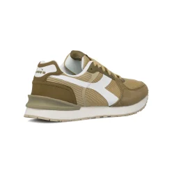 New Sneakers da Uomo verdi e marroni in tessuto con logo Uomo Sneakers Retro Running|Sneakers Sport Uomo