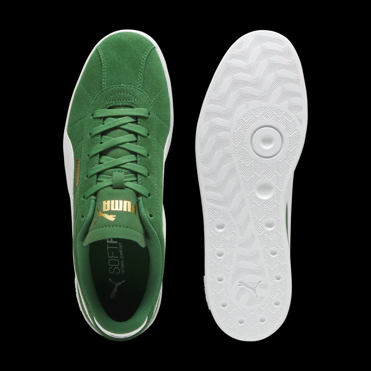 Sneakers da uomo verdi in pelle effetto scamosciato Club II Uomo Scarpe Sportive|Sneakers Sport Uomo