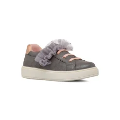 Sale Sneakers grigie con fiocco tulle da Ragazza Bambino Sneakers Bambina|Scarpe Ragazza