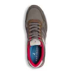 Sneakers Grigie da Uomo con inserti Rossi Uomo Sneakers Uomo