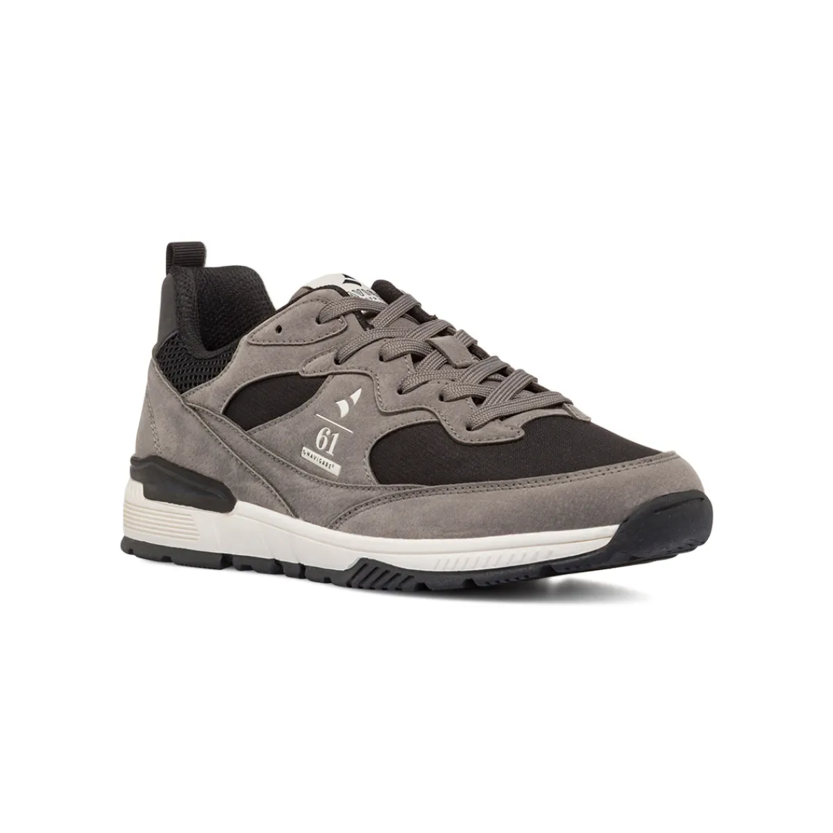 Outlet Sneakers Grigie da Uomo con inserti in contrasto Uomo Sneakers Uomo