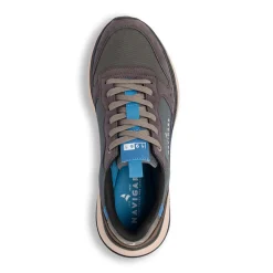 Outlet Sneakers grigie da Uomo con inserti Marroni Uomo Sneakers Uomo