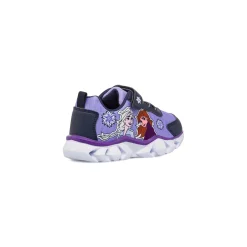 Discount Sneakers Lilla da Bambina con stampa e Luci nella Suola Bambino Sneakers Sportive Bambina|Scarpe Con Strappo Bambina