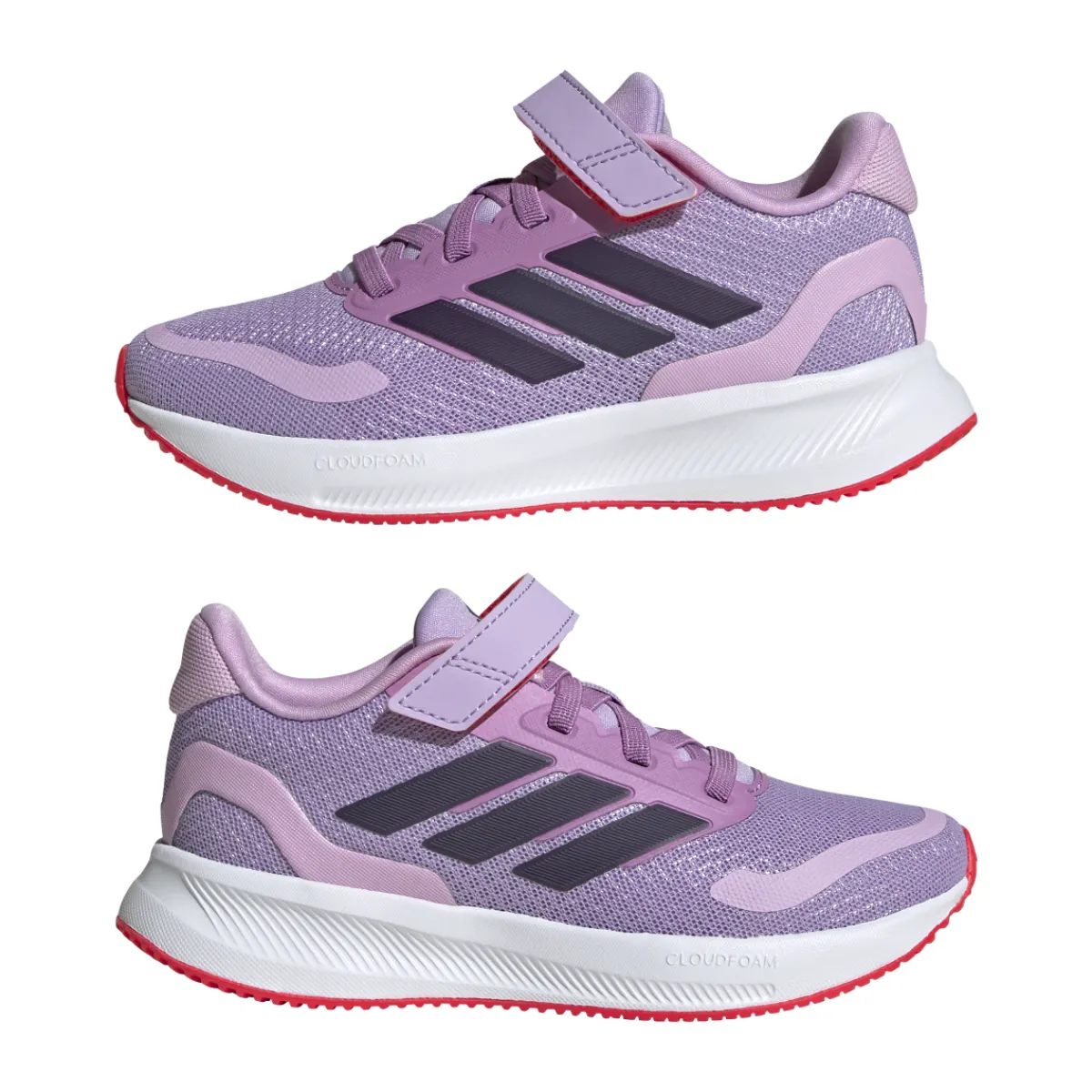 Sale Sneakers lilla da Bambina con chiusura a strappo RUNFALCON 5 EL C Bambino Sneakers Sportive Bambina|Scarpe Con Strappo Bambina