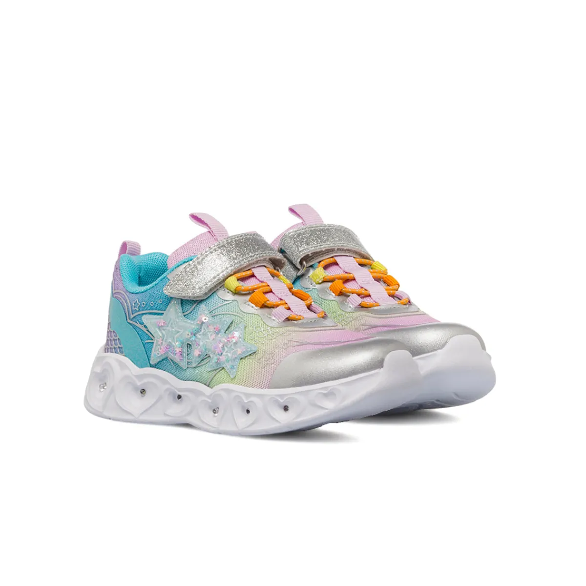 Outlet Sneakers luminose arcobaleno da Bambina con luci nella suola Bambino Sneakers Bambina|Scarpe Con Strappo Bambina
