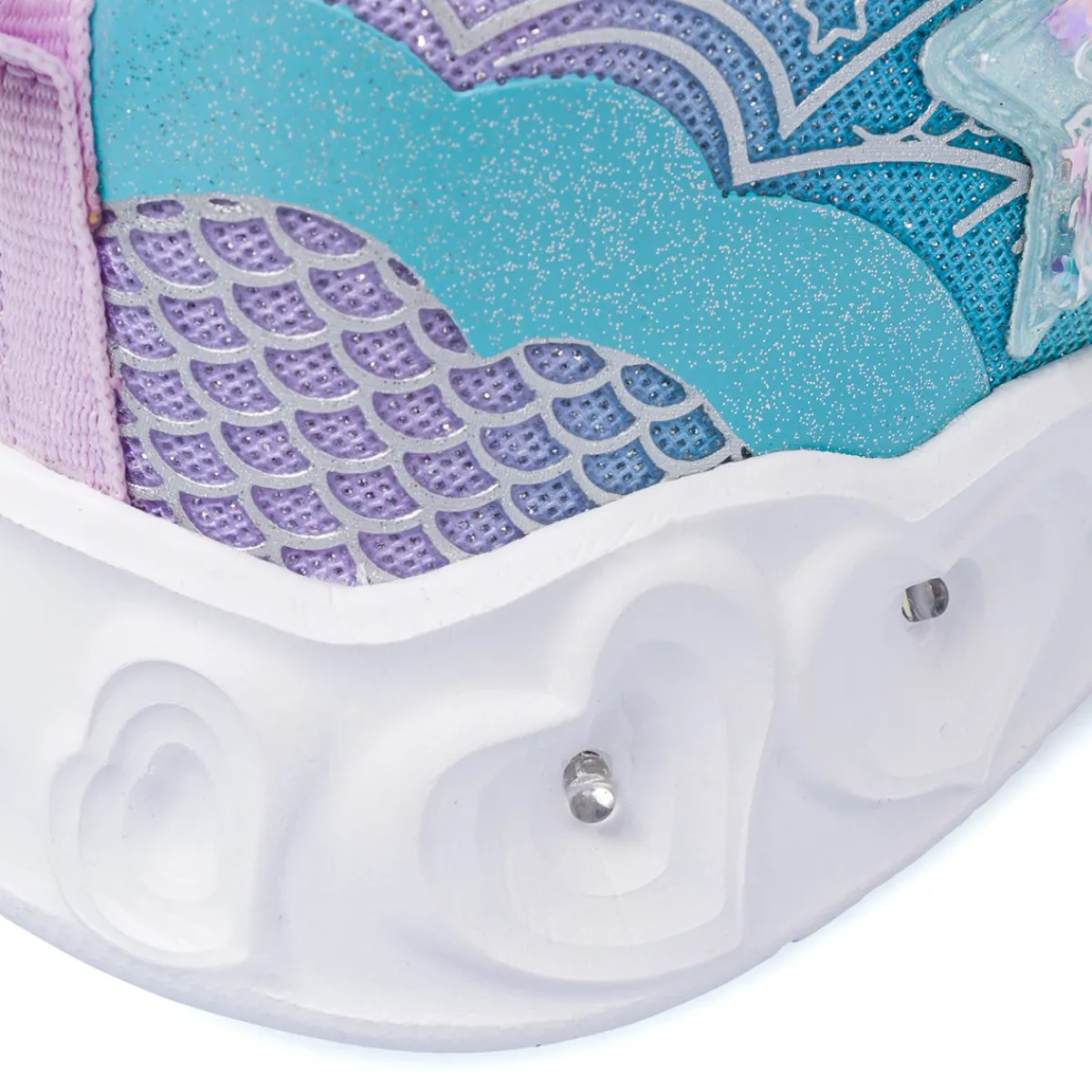 Outlet Sneakers luminose arcobaleno da Bambina con luci nella suola Bambino Sneakers Bambina|Scarpe Con Strappo Bambina