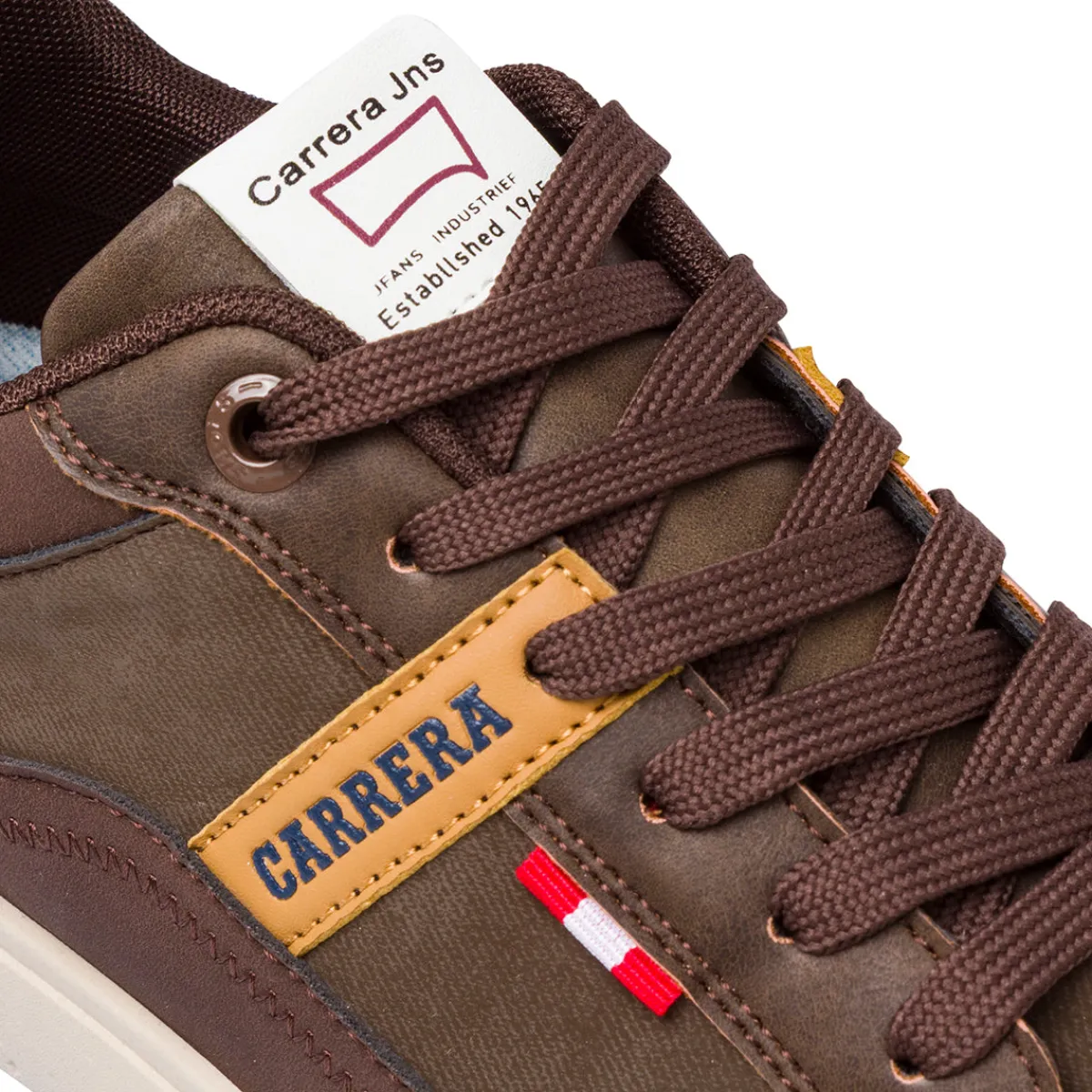 Sneakers marroni da Uomo con banda laterale Jeans Uomo Look Marrone Uomo 👞|Sneakers Uomo