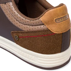 Best Sneakers marroni da Uomo con inserto effetto scamosciato Uomo Look Marrone Uomo 👞|Sneakers Uomo