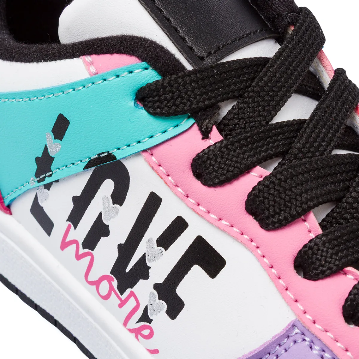 Clearance Sneakers multicolor da Ragazza con stampa LOVE MORE Bambino Sneakers Bambina