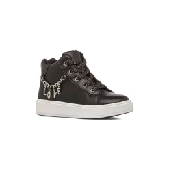 New Sneakers nere da Bambina con catena LOVE Bambino Sneakers Bambina