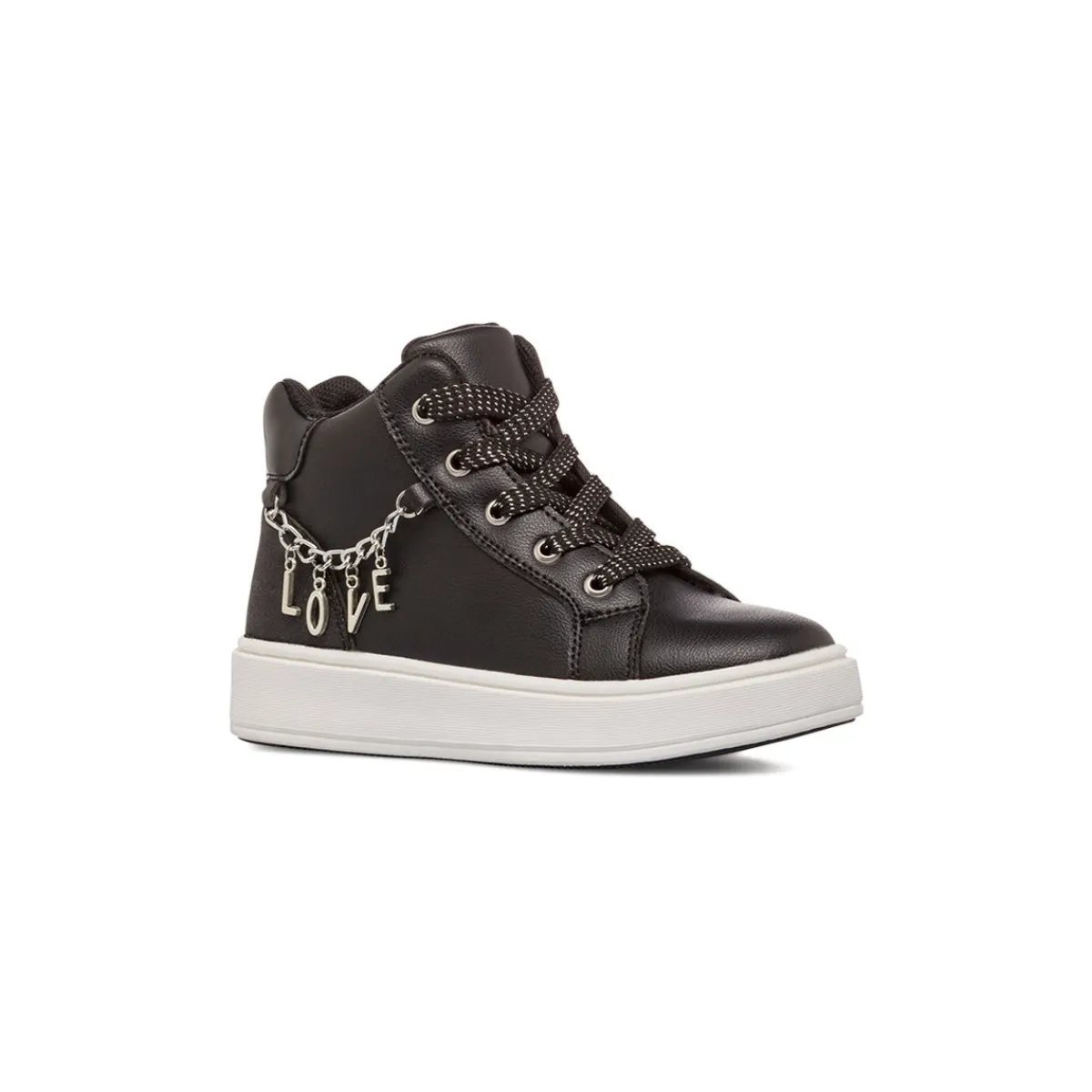 New Sneakers nere da Bambina con catena LOVE Bambino Sneakers Bambina