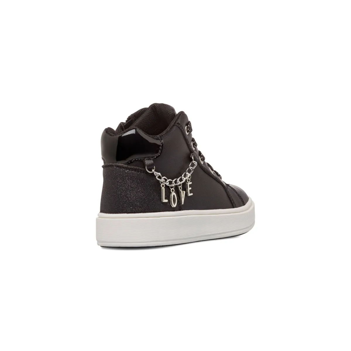 New Sneakers nere da Bambina con catena LOVE Bambino Sneakers Bambina