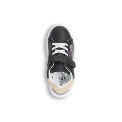 Best Sneakers nere da bambina con dettagli glitter e stampa Bambino Sneakers Bambina|Scarpe Con Strappo Bambina