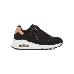 Clearance Sneakers nere da Bambina con zip e soletta memory comfort Uno Bambino Scarpe Per Camminare|Sneakers Sportive Bambina