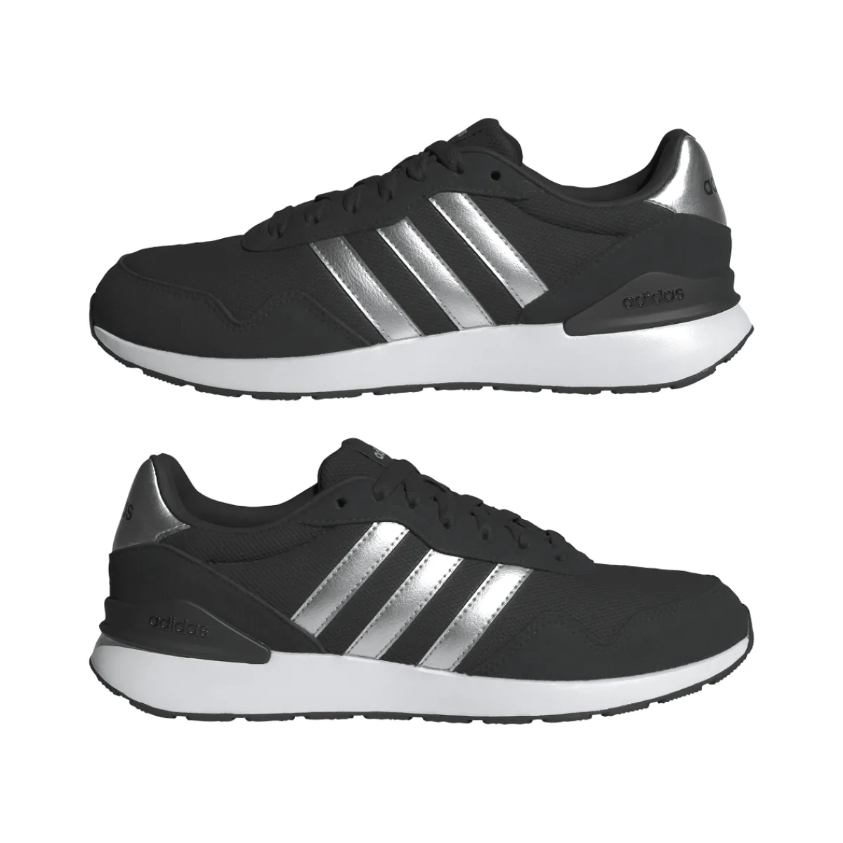 Clearance Sneakers nere da Donna con dettagli argento RUN 60s 4.0 Donna Sneakers Retro Running|Scarpe Sportive