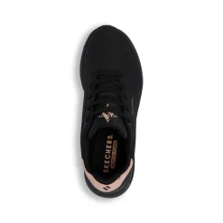 Outlet Sneakers nere da Donna con dettagli oro rosa UNO LITE Donna Sneakers|Sneakers Sport