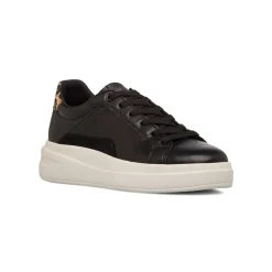 Hot Sneakers nere da Donna con inserto animalier leopardato Donna Sneakers Donna